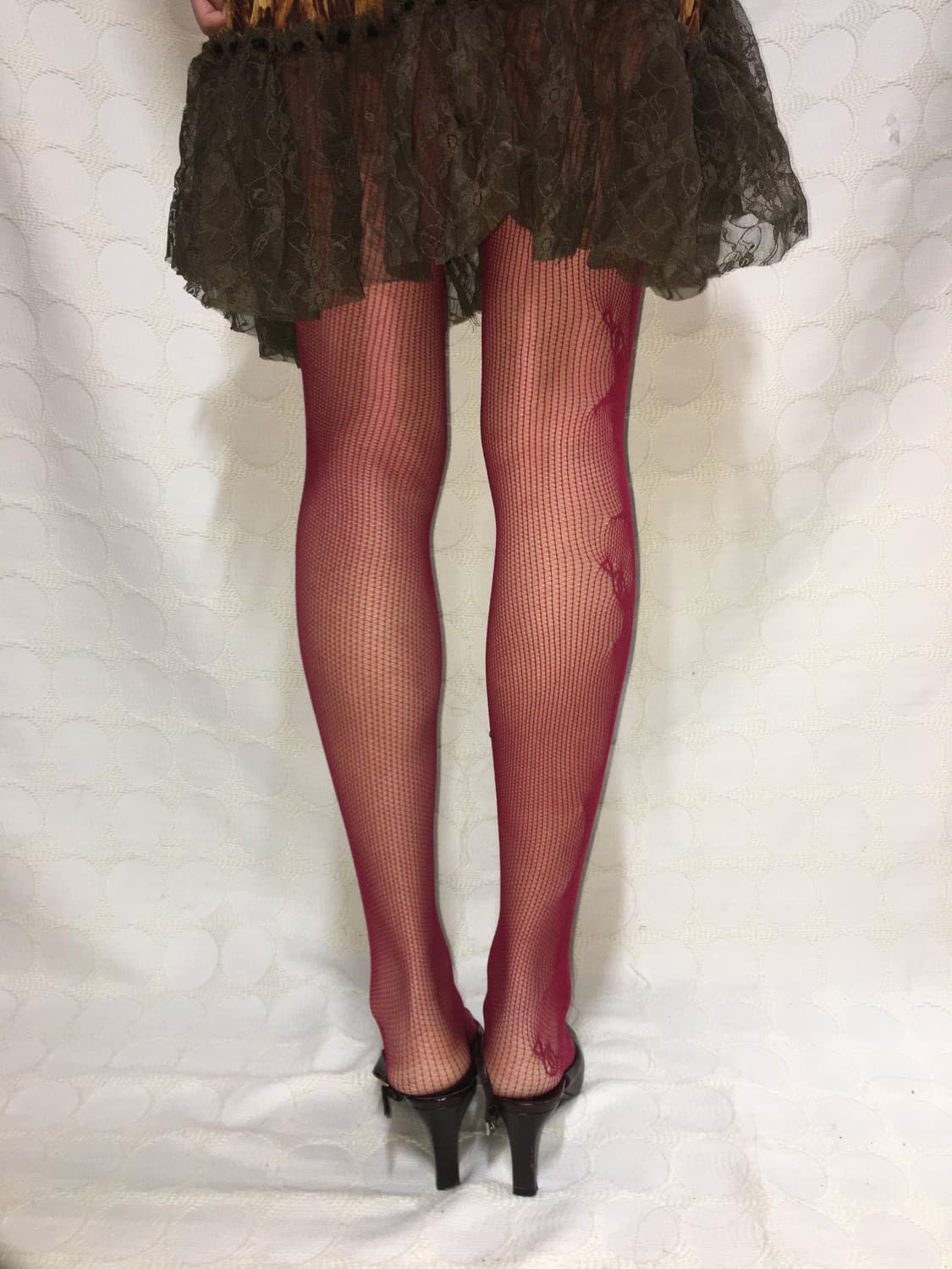 새상품 플라워 덩굴 니트 펀칭 스타킹 상품이미지3