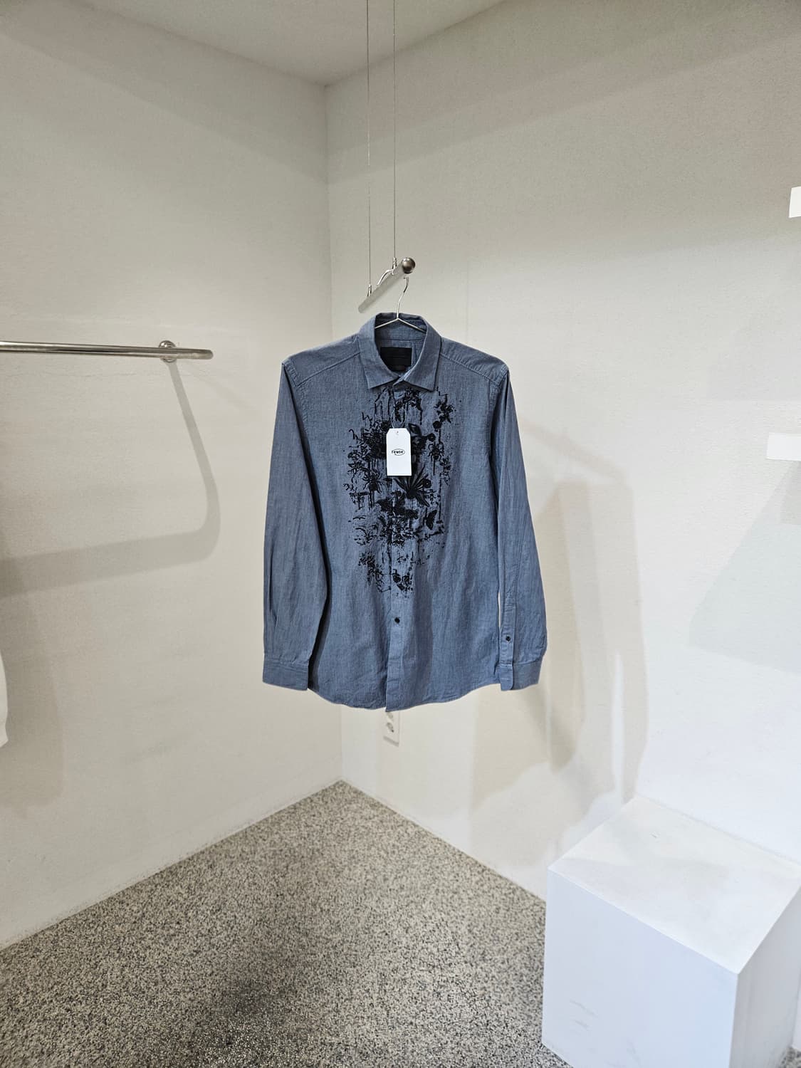 디젤 블랙 골드 패턴 셔츠 상품이미지1