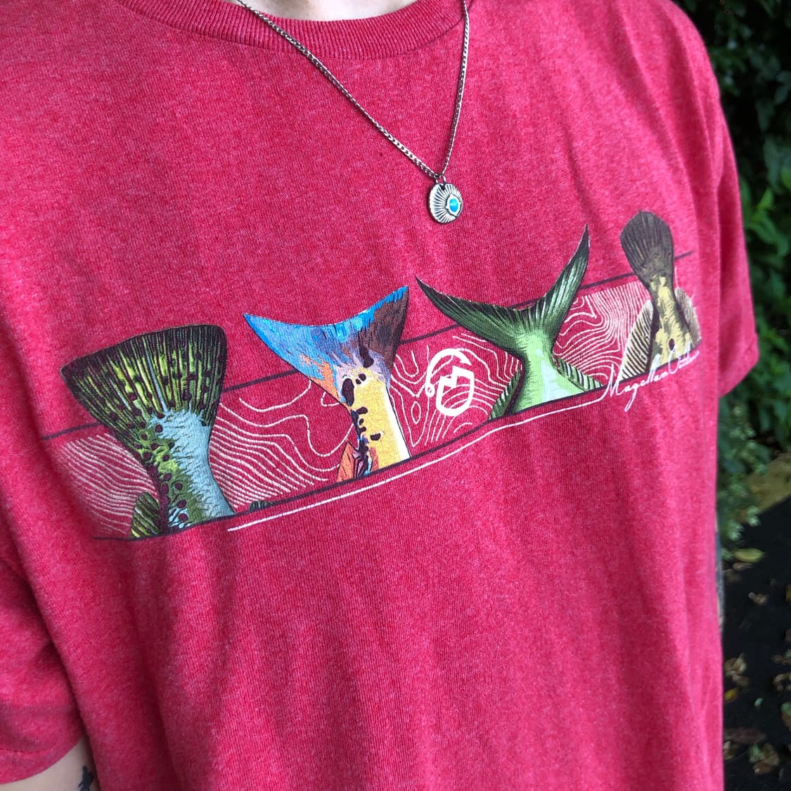 Fishing T-shirts Red 상품이미지4