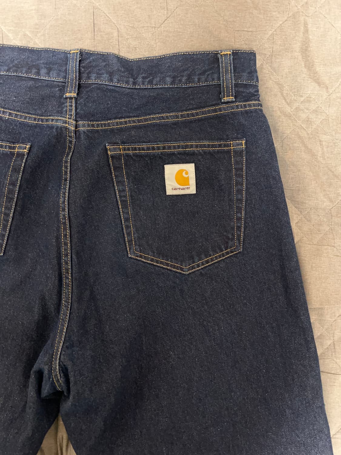칼하트wip 랜든팬츠 블루 린스드 34 상품이미지4