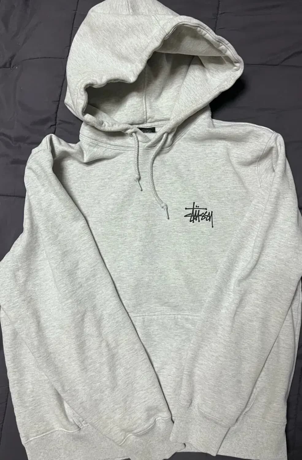스투시 후드티 애쉬 헤더 상품이미지2