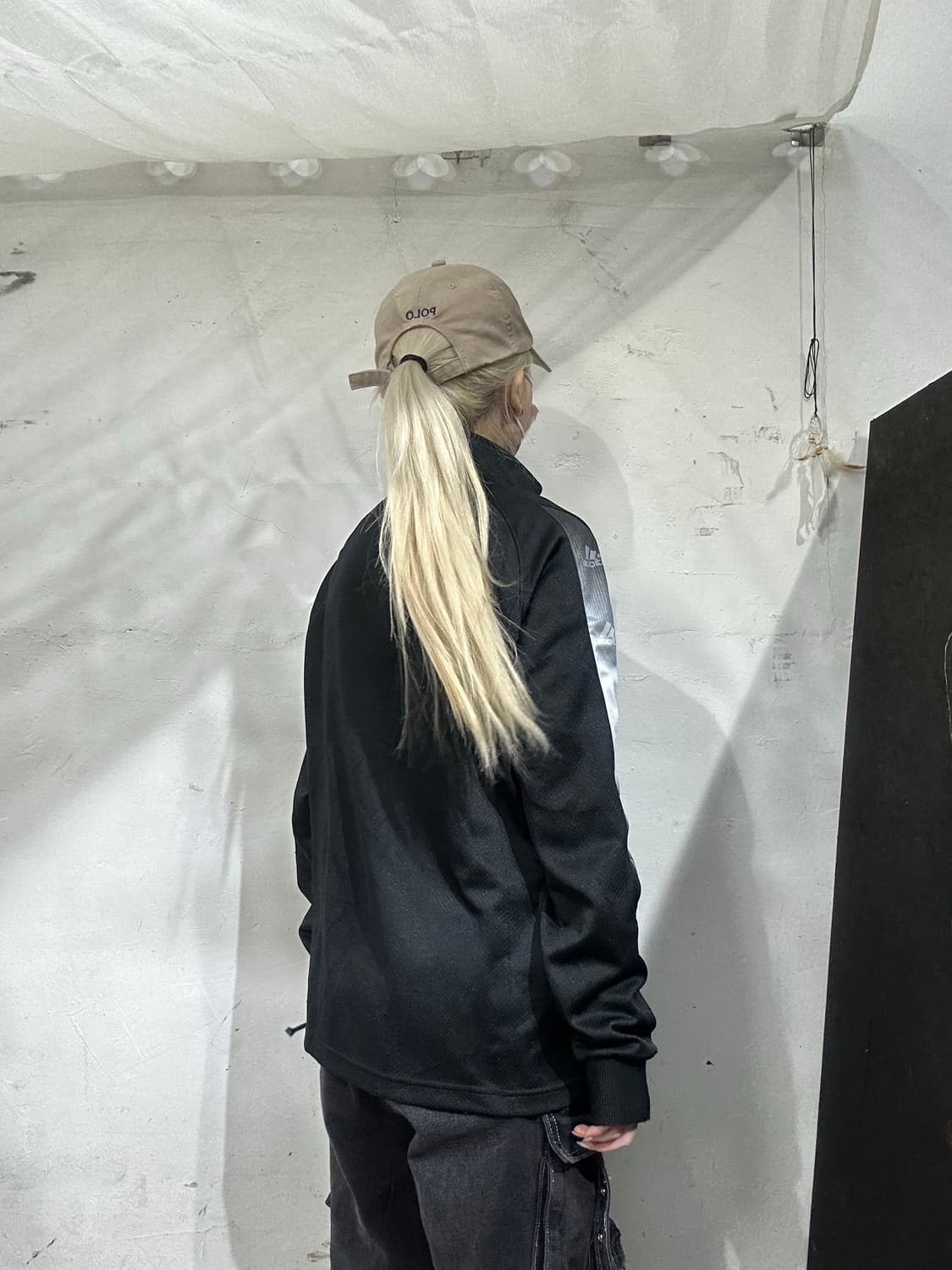 아디다스 블랙 사이드 라인 y2k 오버핏 트랙탑 져지 M 상품이미지3