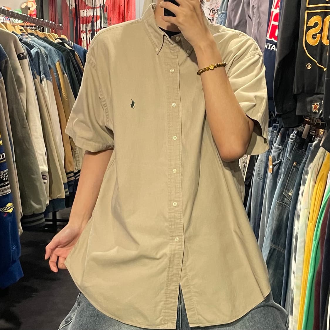 [IM] Polo 폴로 베이지 반팔셔츠 상품이미지3