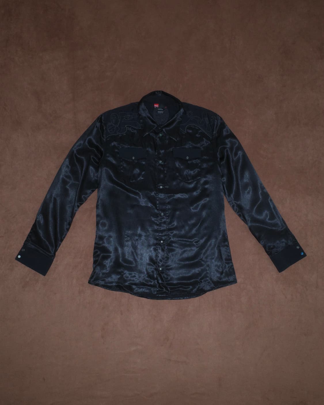 디젤 새틴 웨스턴 셔츠 상품이미지1