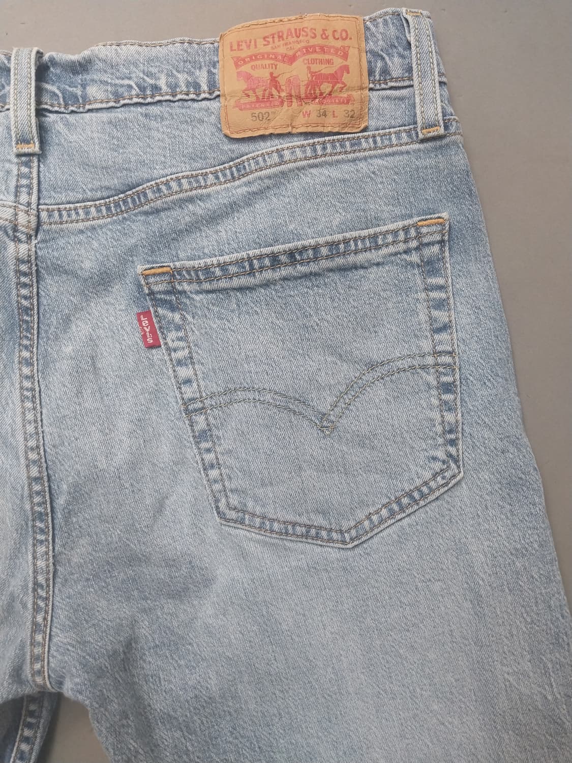 [34] 리바이스 502 연청 레귤러 테이퍼드진 청바지 상품이미지9