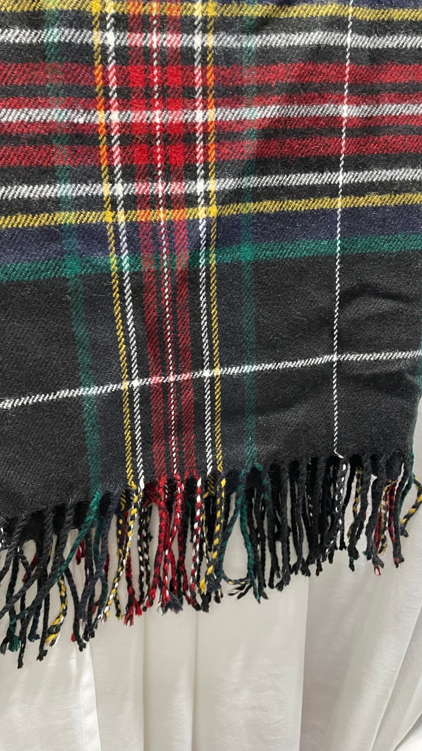 koe/ 체크 머플러 블랙/ 프리 상품이미지4