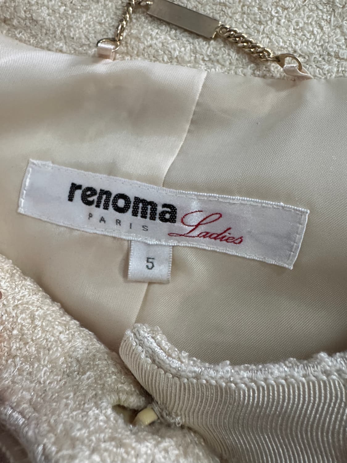 여성 레노마 Renoma 파리스 하객룩 트위드 자켓 상품이미지3