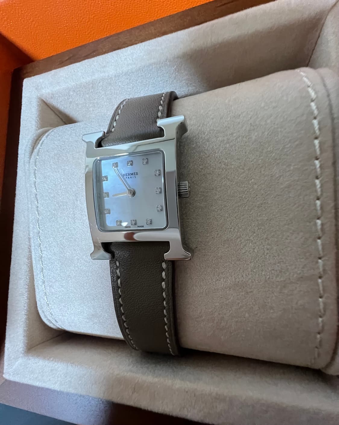 에르메스 H아워 다이아 세팅 자개판 스몰 상품이미지2