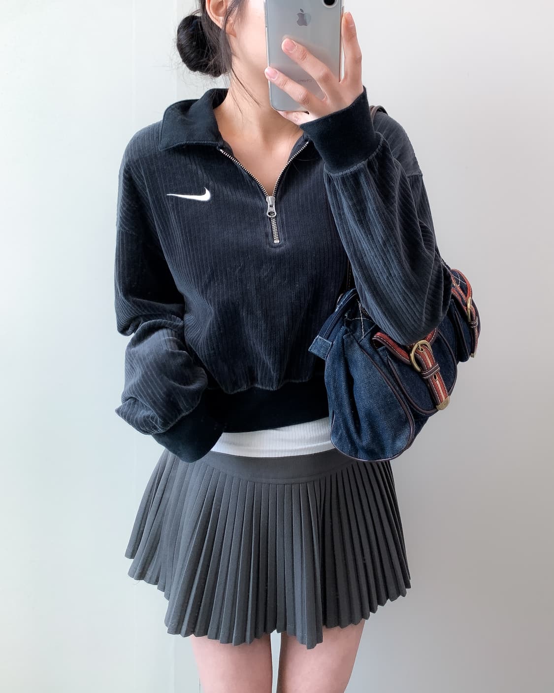 나이키 코듀로이 반집업 맨투맨 상품이미지1