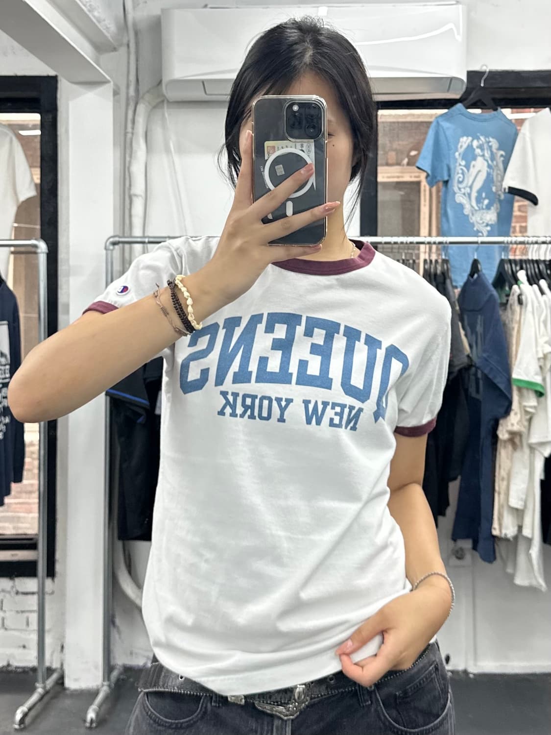 챔피온 퀸스 버건디 링거티 상품이미지4
