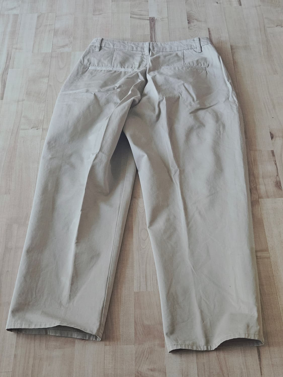 원턱 와이드 코튼 팬츠 (SAND) 상품이미지2