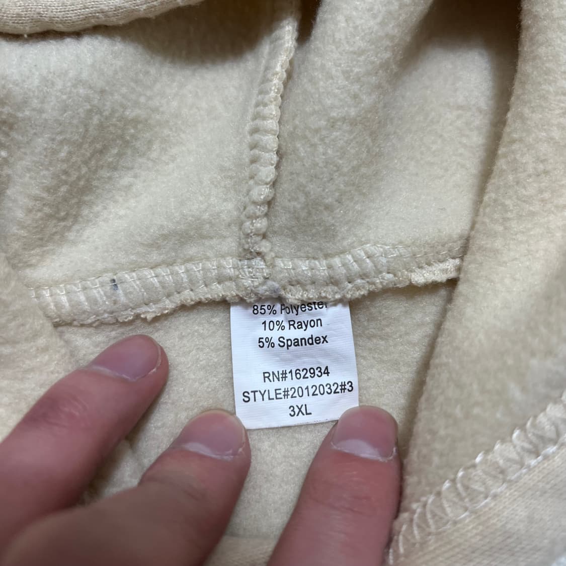 피어오브갓 여성 빅로고 기모 후드티 [파스텔 옐로우] 3XL/115 상품이미지5