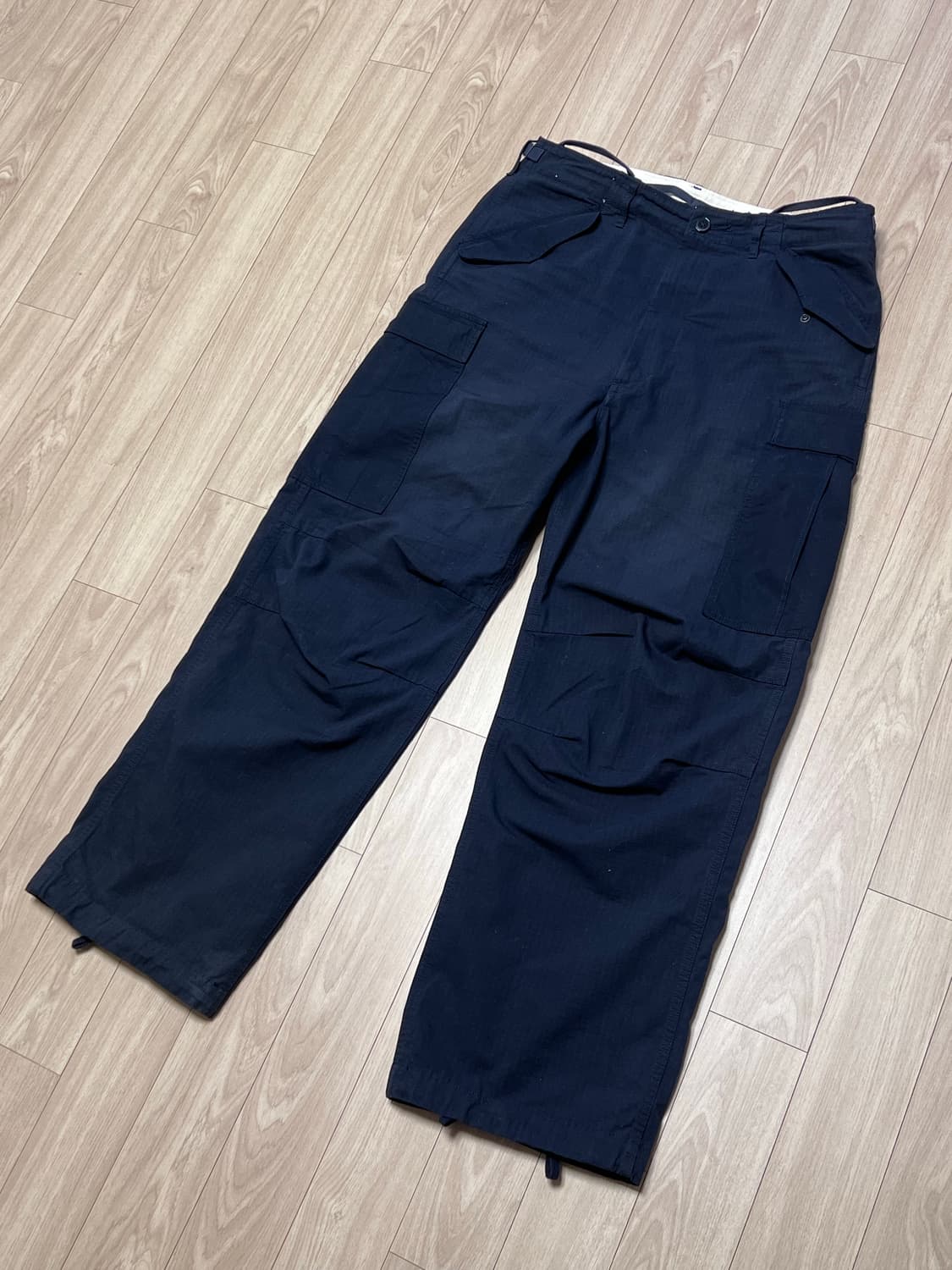 [34] 나나미카 립스탑 카고 팬츠 네이비 상품이미지2