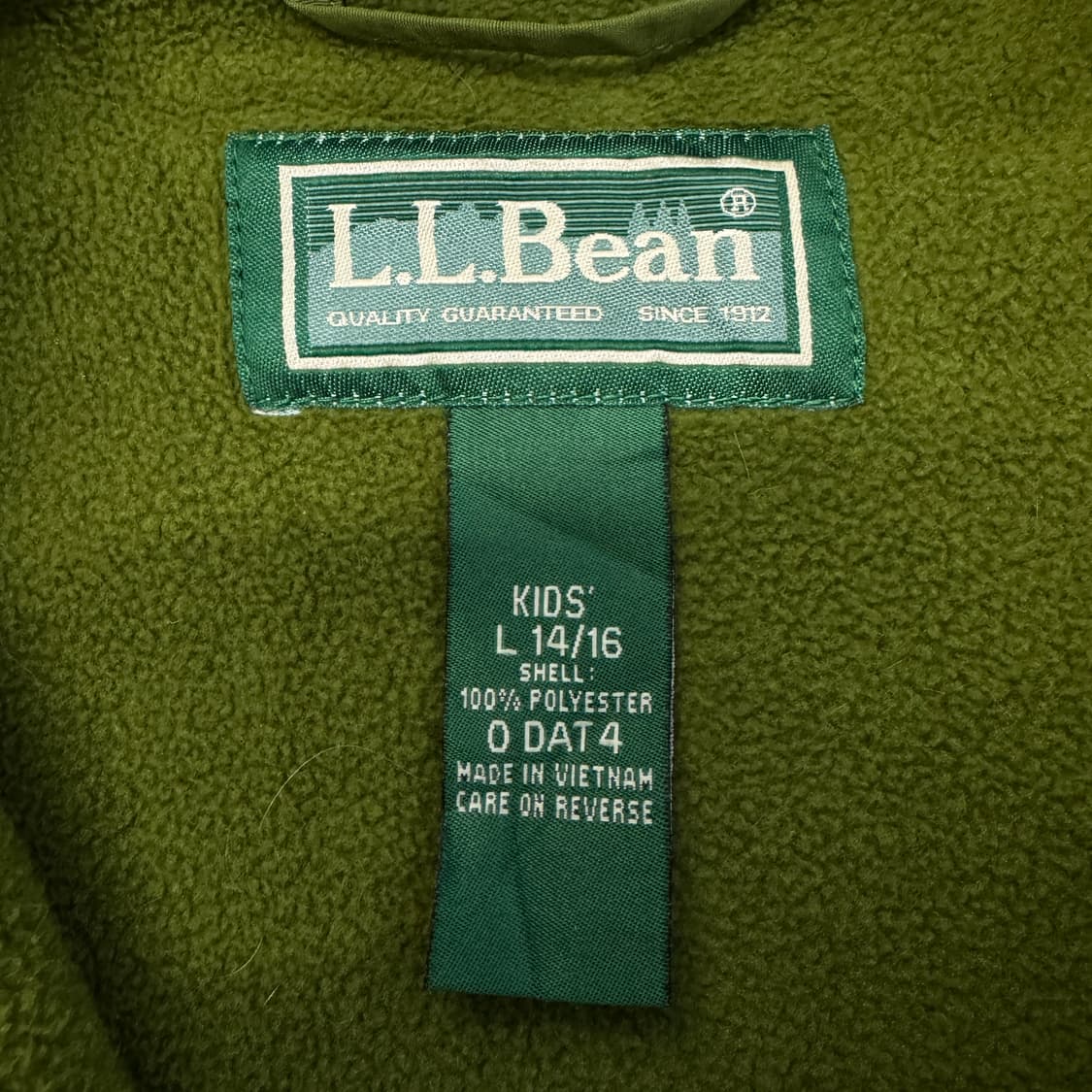 엘엘빈 고프코어 플리스 자켓 그린 상품이미지7