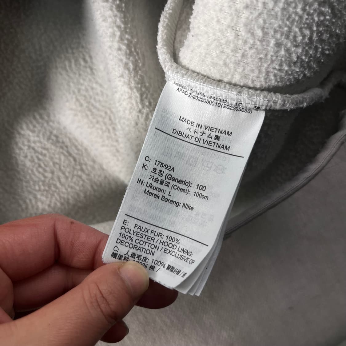 100 나이키 신형 자수 빅로고 양털 플리스 후드티 상품이미지7