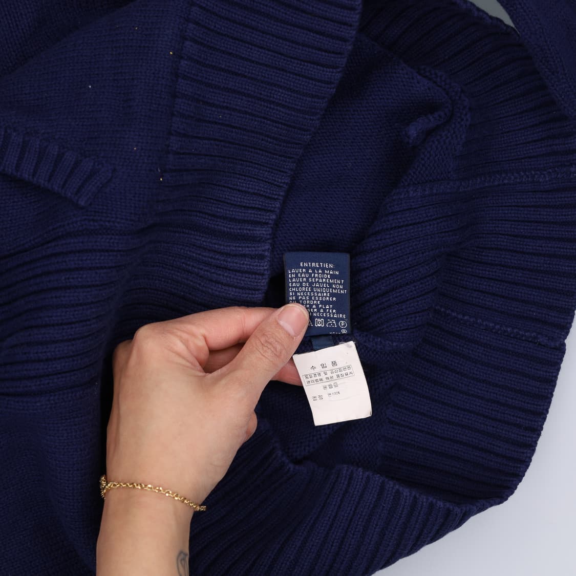 S 폴로 여성 빅포니 니트집업 0318H1 상품이미지5