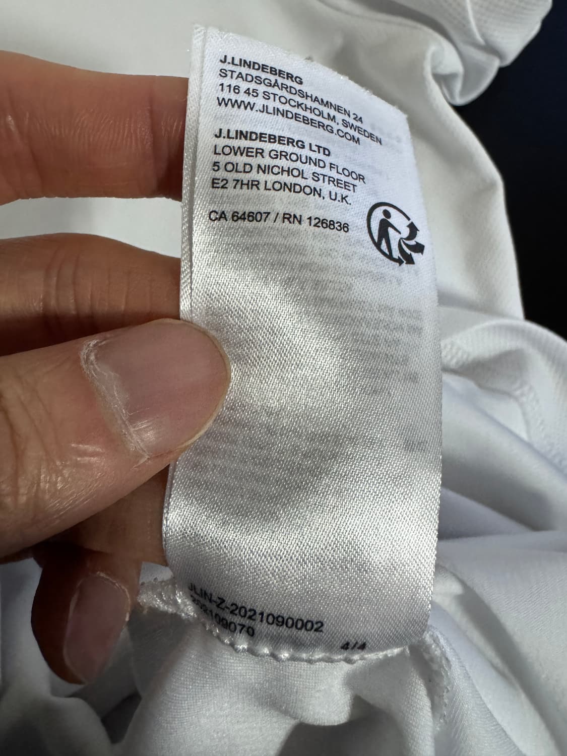 제이린드버그 골프 기능성 레귤러 핏 반팔 카라티 L ~ XL 상품이미지5