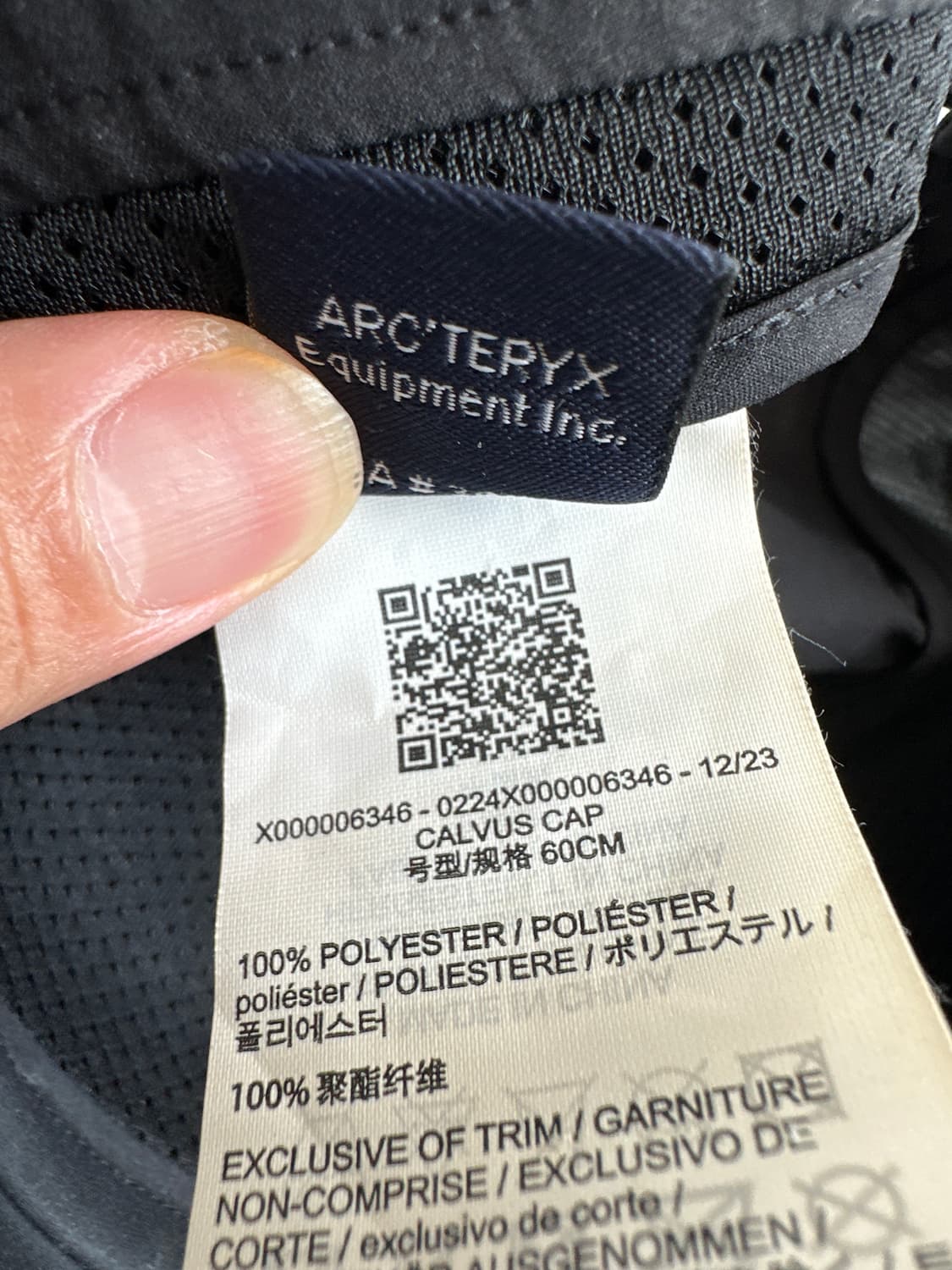 Arc'teryx 아크테릭스 신형 QR 칼버트 나일론캡 상품이미지6