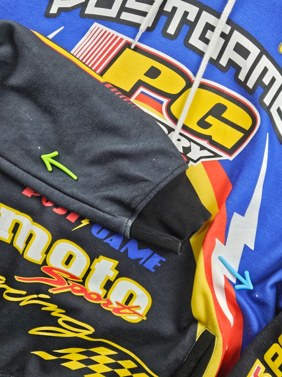 POST GAME PG팩토리 모터레이싱 후드 티셔츠 (3XL)/10949 상품이미지7