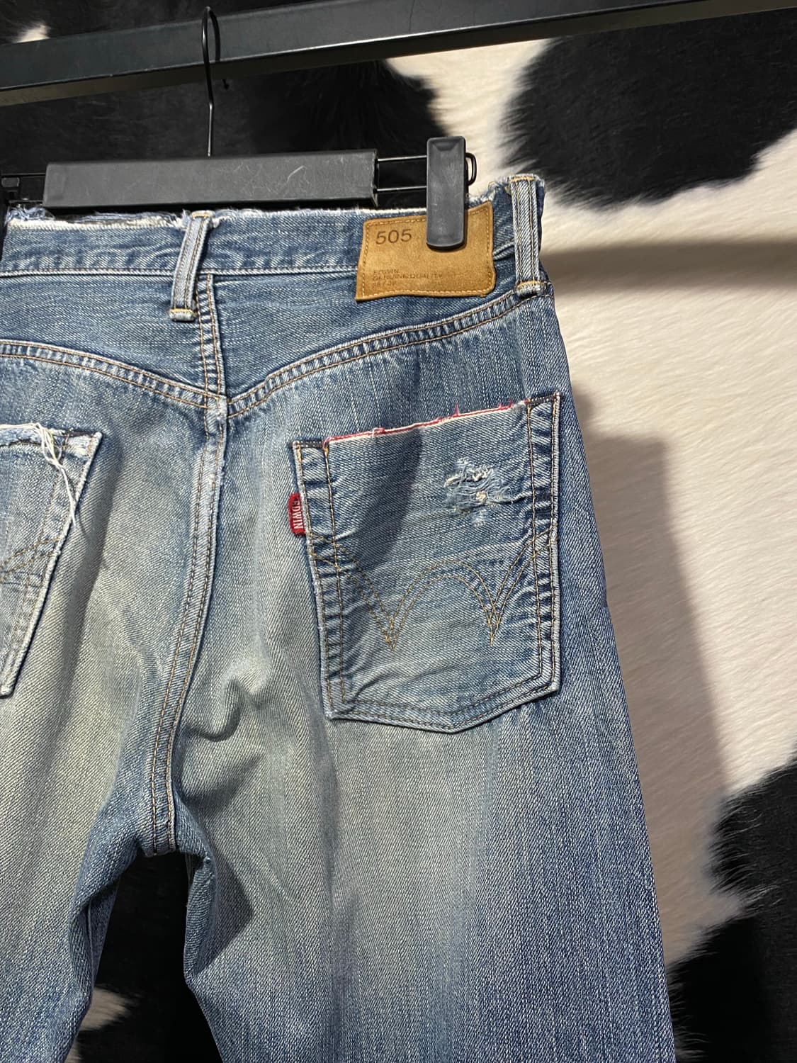 Edwin 드스트로이드 연청 데님 상품이미지7