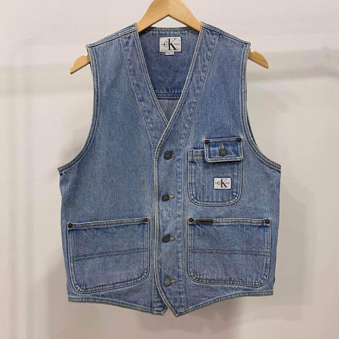 90s CK 캘빈클라인 헌팅 데님 베스트 상품이미지1
