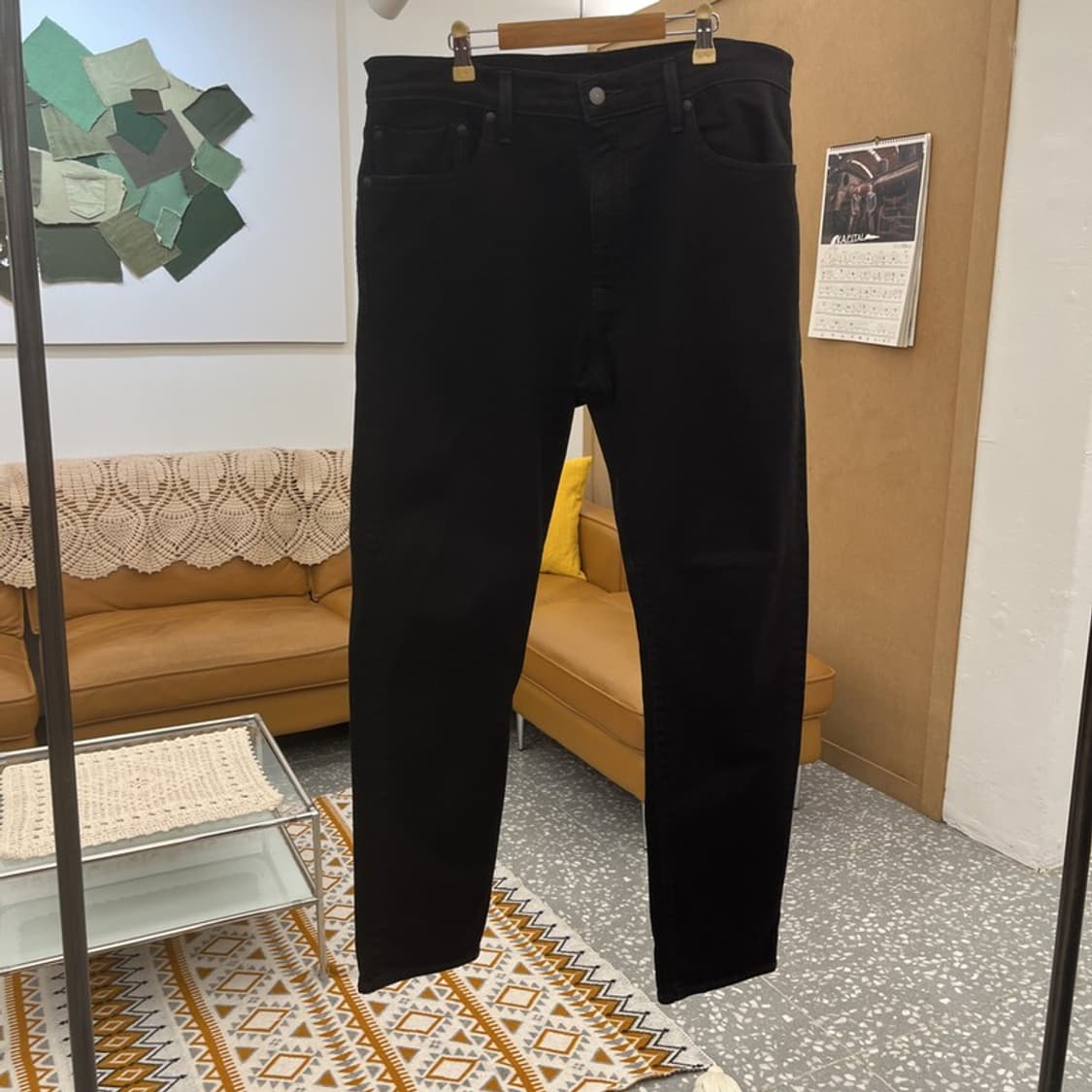 리바이스 512 빅E 프리미엄 골드 흑청 데님팬츠 36인치 C10526 상품이미지3