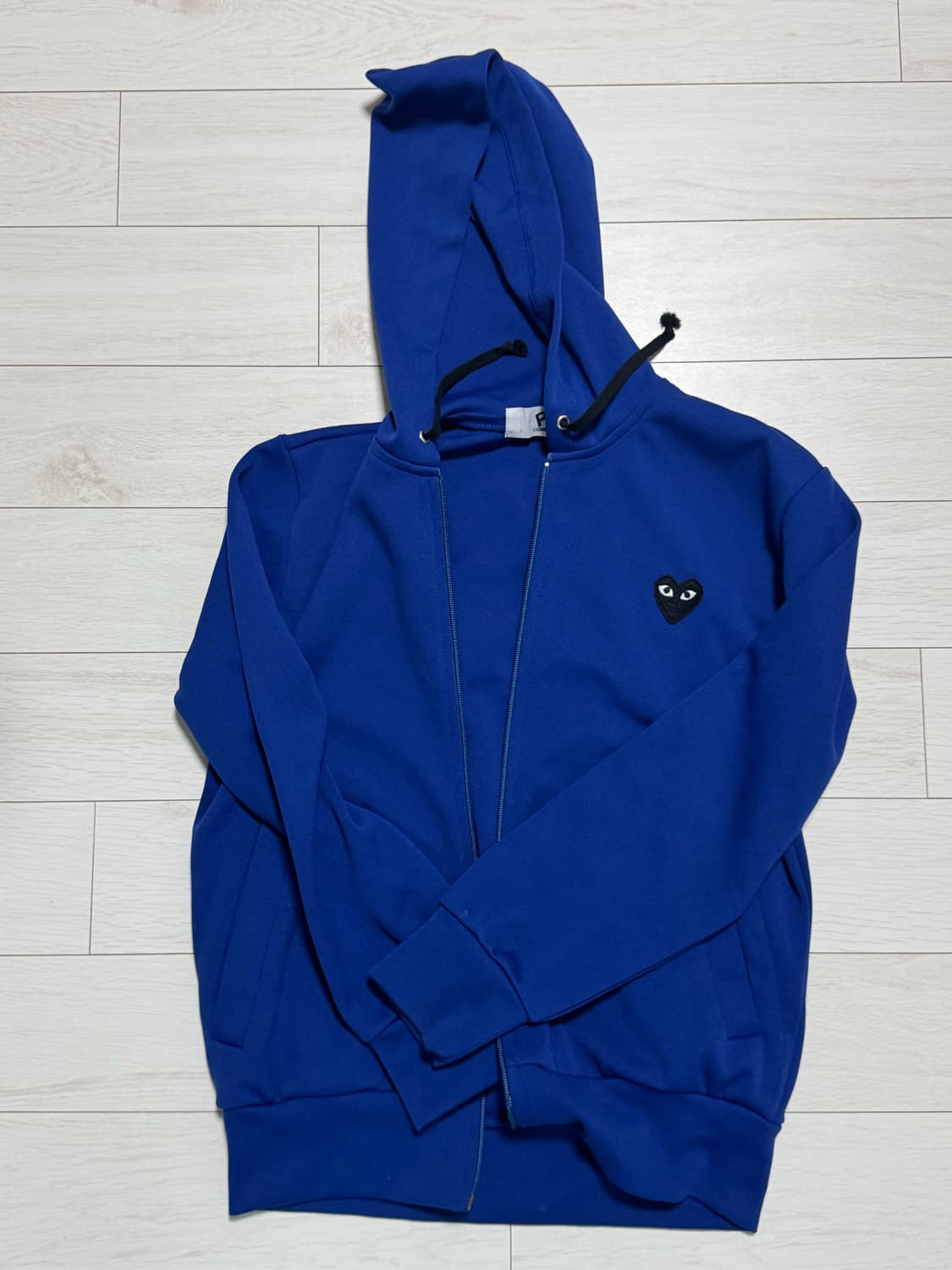 꼼데가르송 플레이 블루 후드집업 상품이미지1