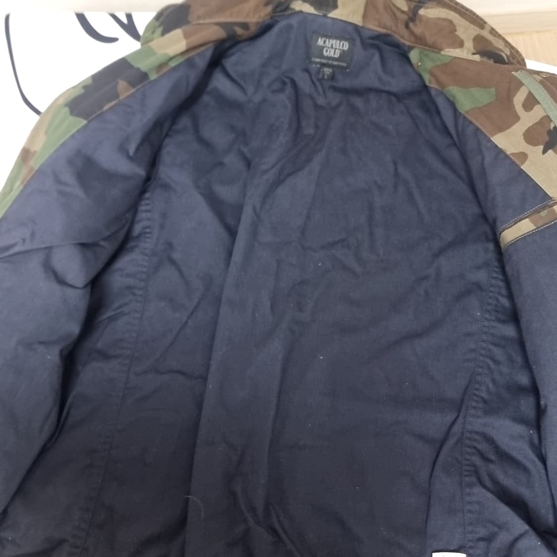 usa제 미군 우드랜드 아카풀코 골드 카모 야상 점퍼(L) 상품이미지4