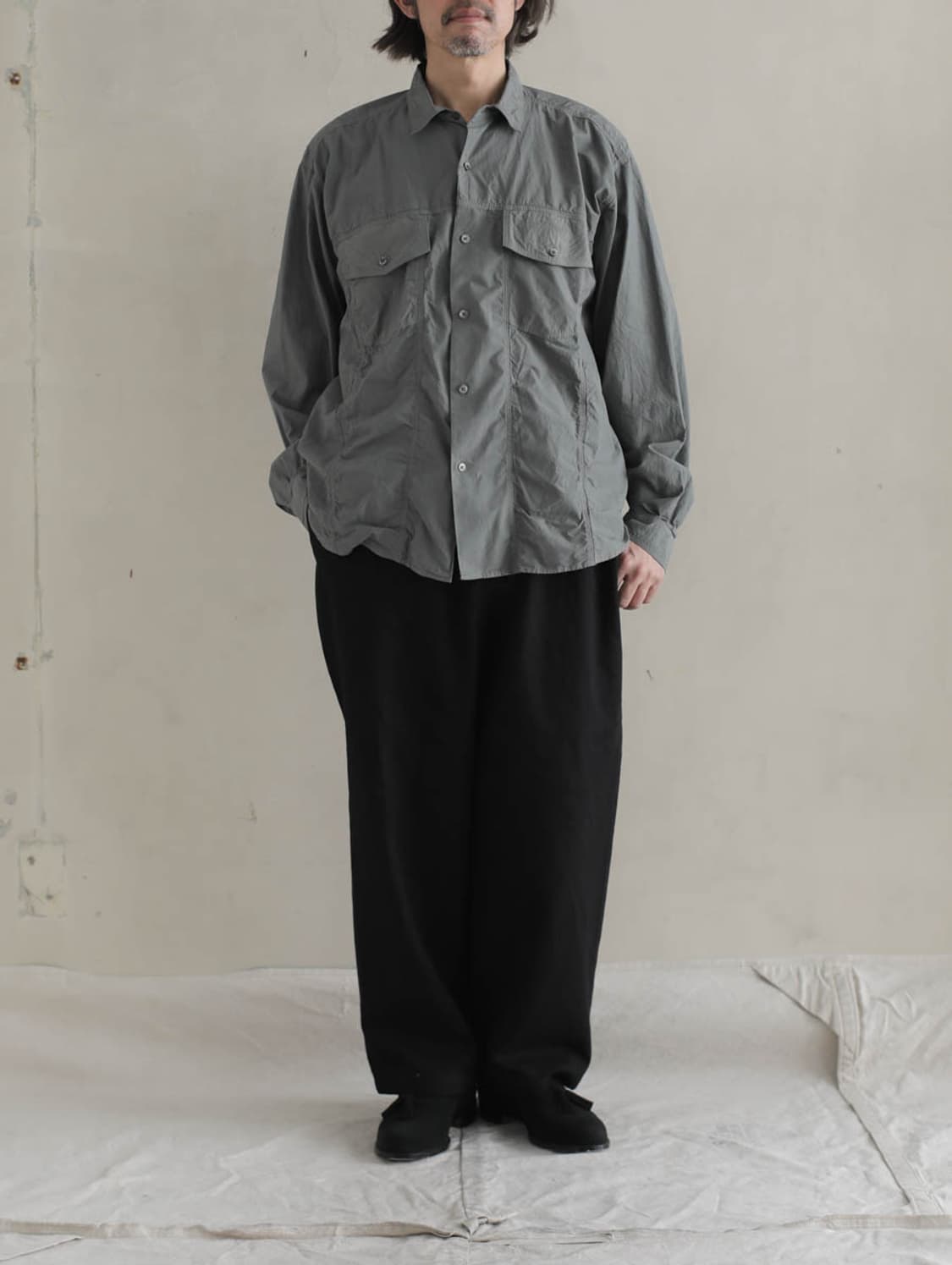 [2] 유겐 heugn / 23SS bobby shirt / olive 상품이미지2