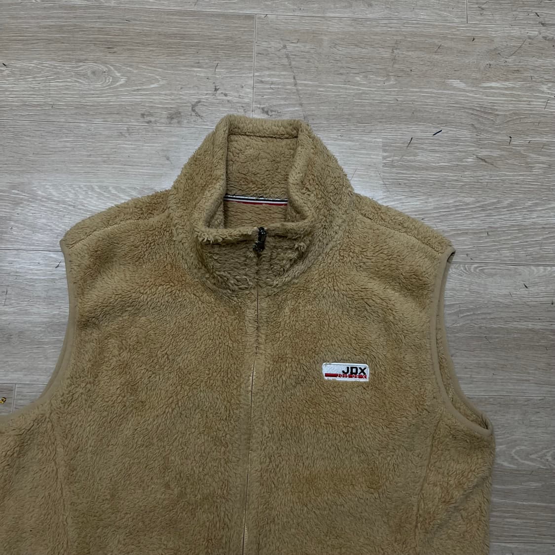 JDX 골프웨어 와펜 뽀글이 후리스 플리스 조끼 [베이지] L/100 상품이미지2