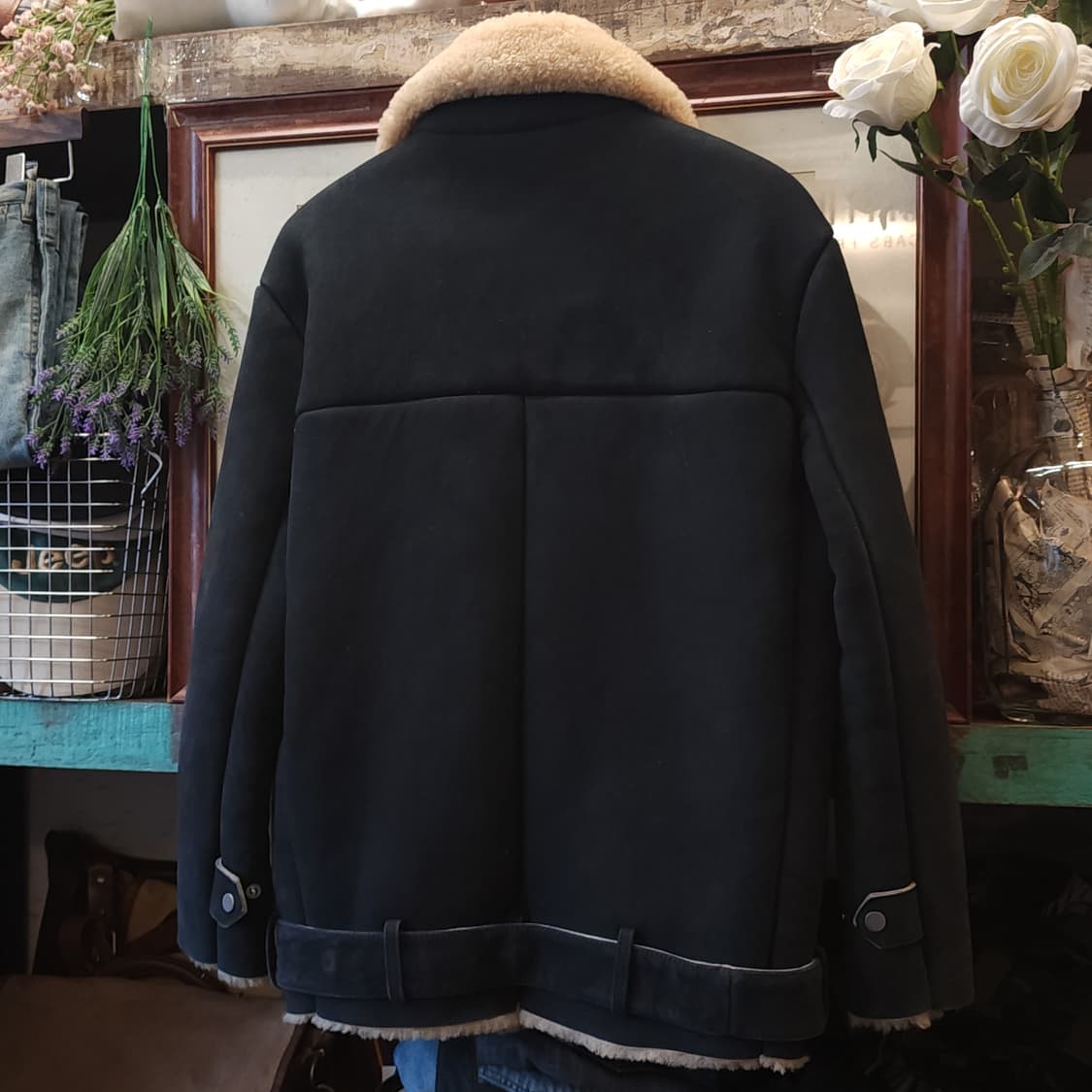 광희시장 무스탕 라이더 무스탕 스웨이드 레더 F 상품이미지3