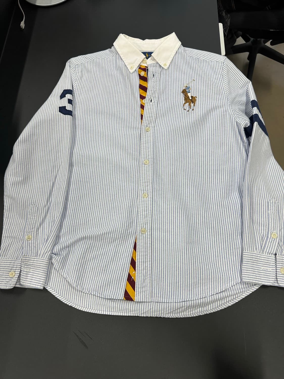 폴로 랄프로렌 스트라이프 빅포니 옥스포드 셔츠 상품이미지3