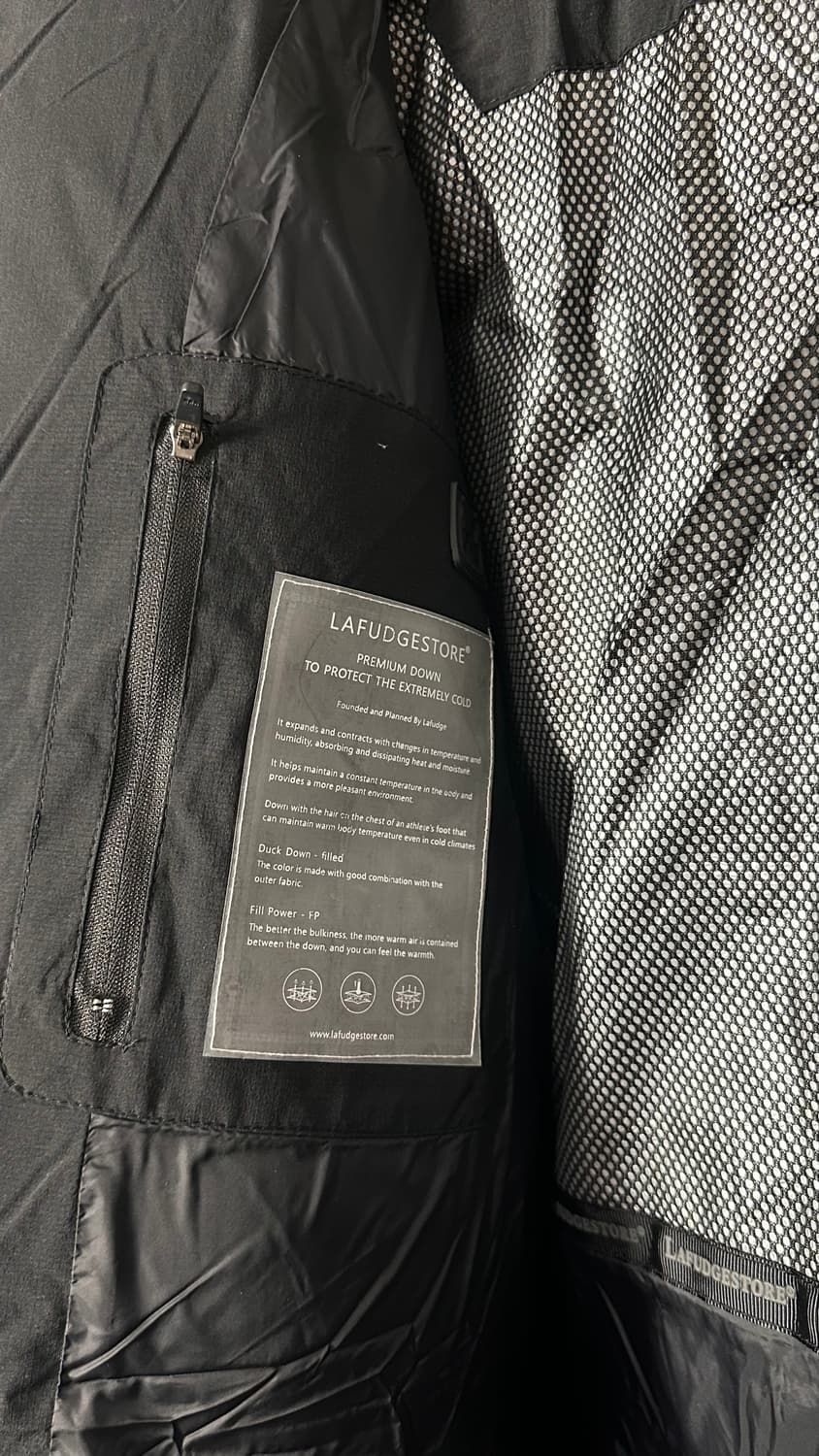 라퍼지스토어 프리미엄 덕다운 패딩 M 블랙 상품이미지4
