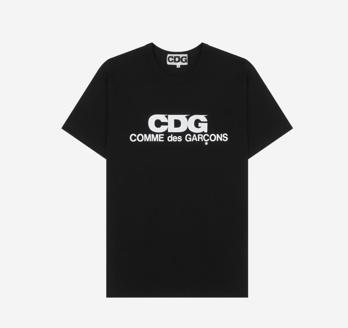 CDG 로고 반팔 블랙 XL XXL 상품이미지2