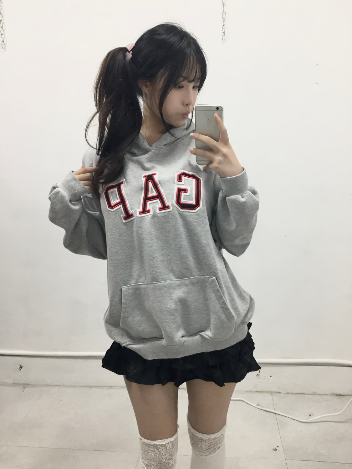 [GAP] 갭 그레이 후드티 상품이미지1