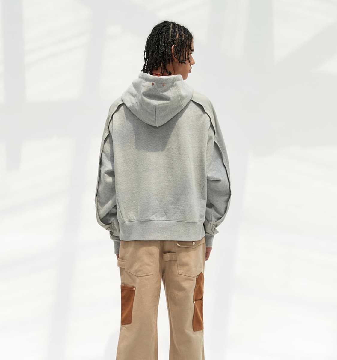 앤더슨벨 레글런 플래쉬 후디 그레이 M 상품이미지9