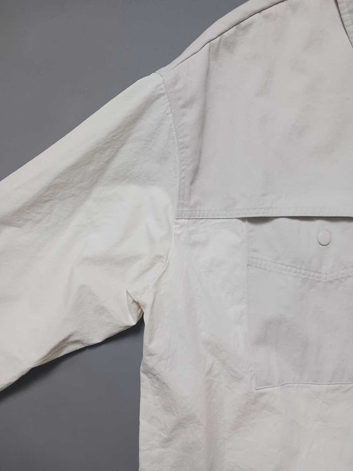 [프리] 스타일엠 투톤 셔츠형 자켓 오버핏 상품이미지3