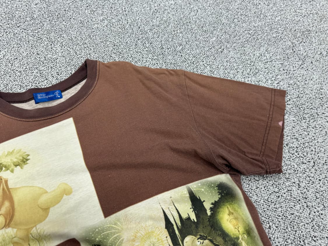 90s 디즈니 POOH 프린팅 티셔츠 상품이미지4