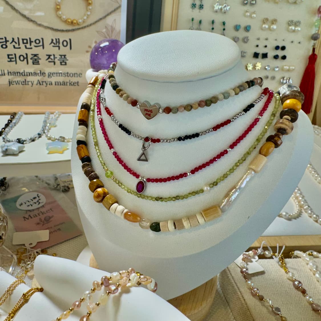 ♥️허그미 원석목걸이♥️ 상품이미지7