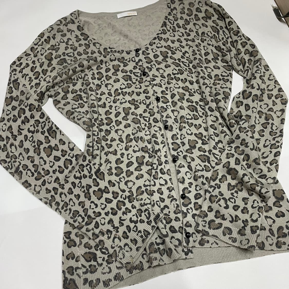 빈티지 갸루 호피 가디건  상품이미지3