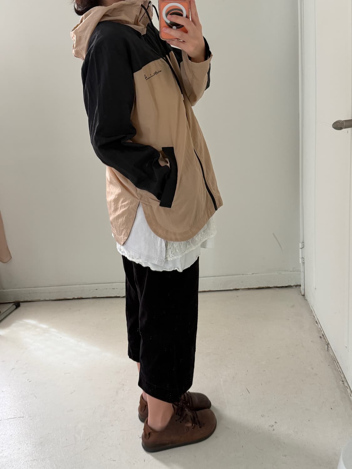 일본빈티지 고양이 바람막이 자켓 상품이미지3