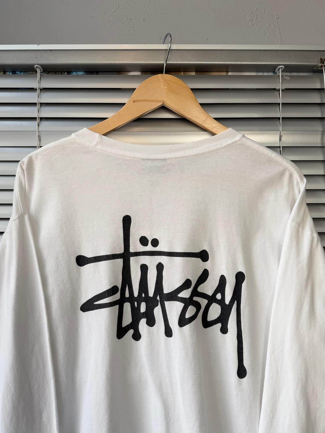 Stussy big stock white long sleeve 상품이미지7
