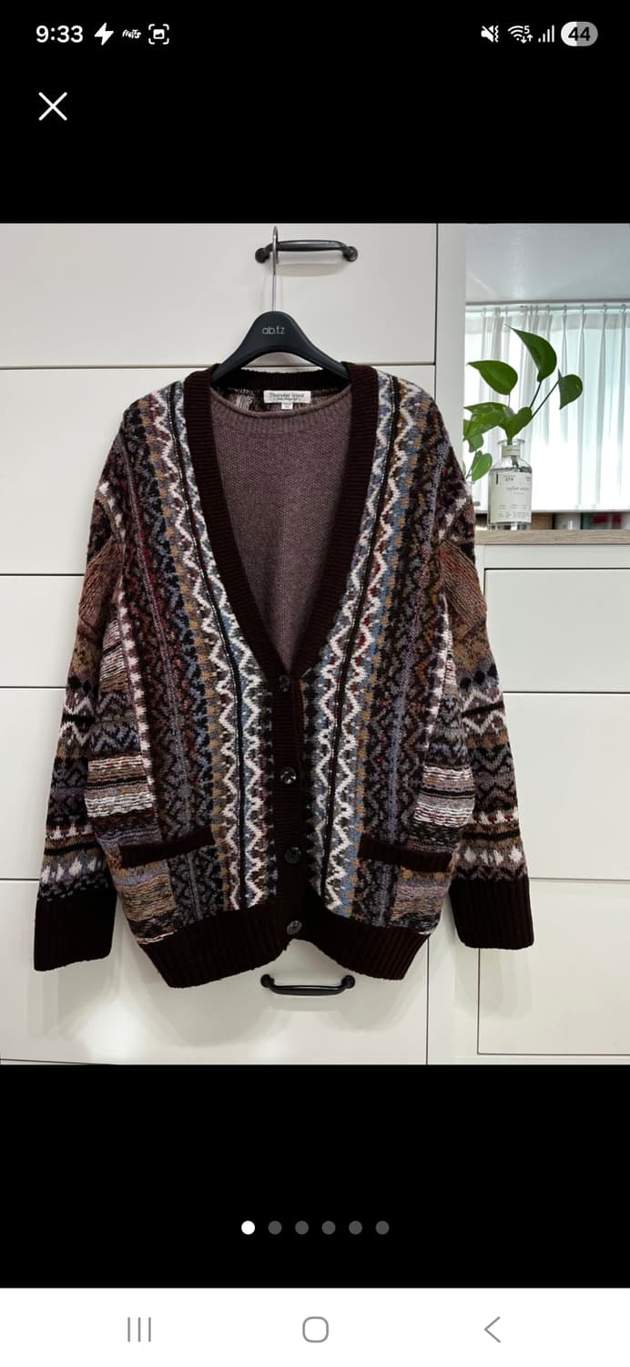(마지막특가) 써스데이아일랜드 패턴 가디건 상품이미지1