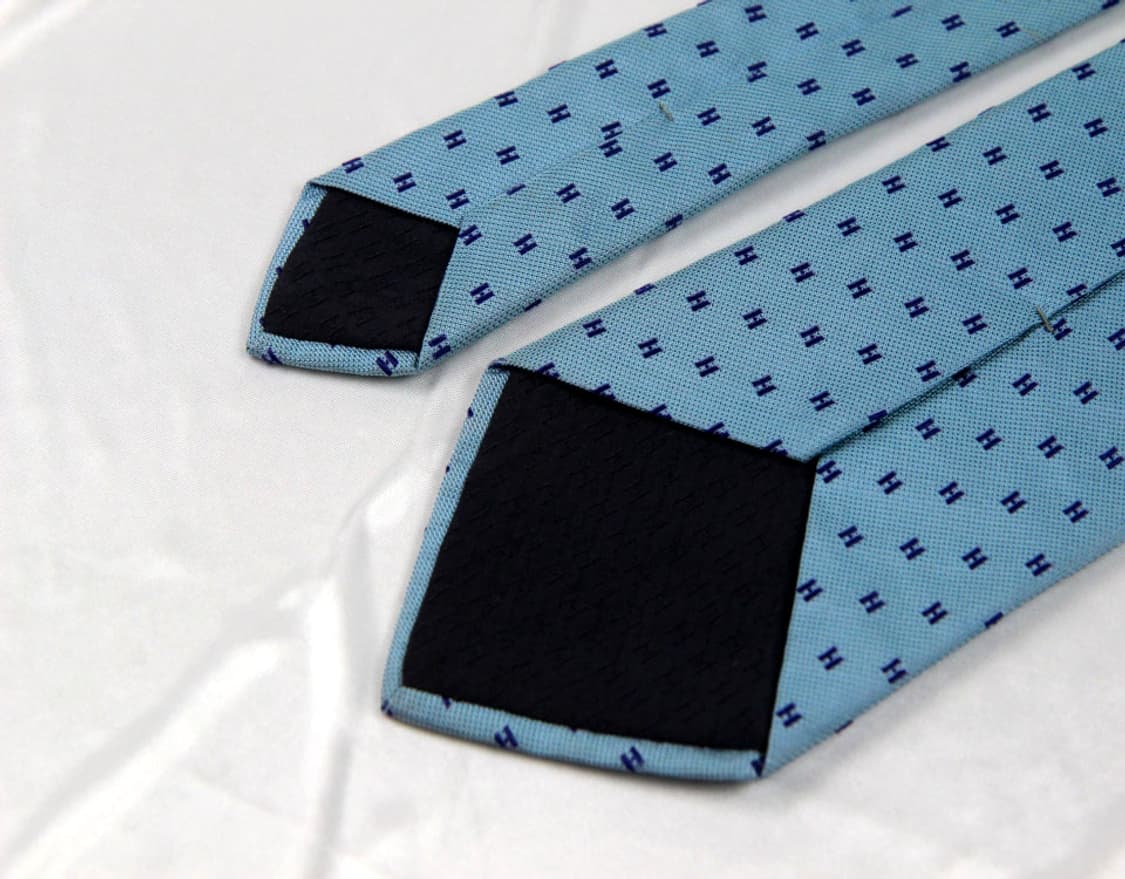 에르메스 9.3cm A등급 H자수 남자 명품 넥타이 상품이미지5