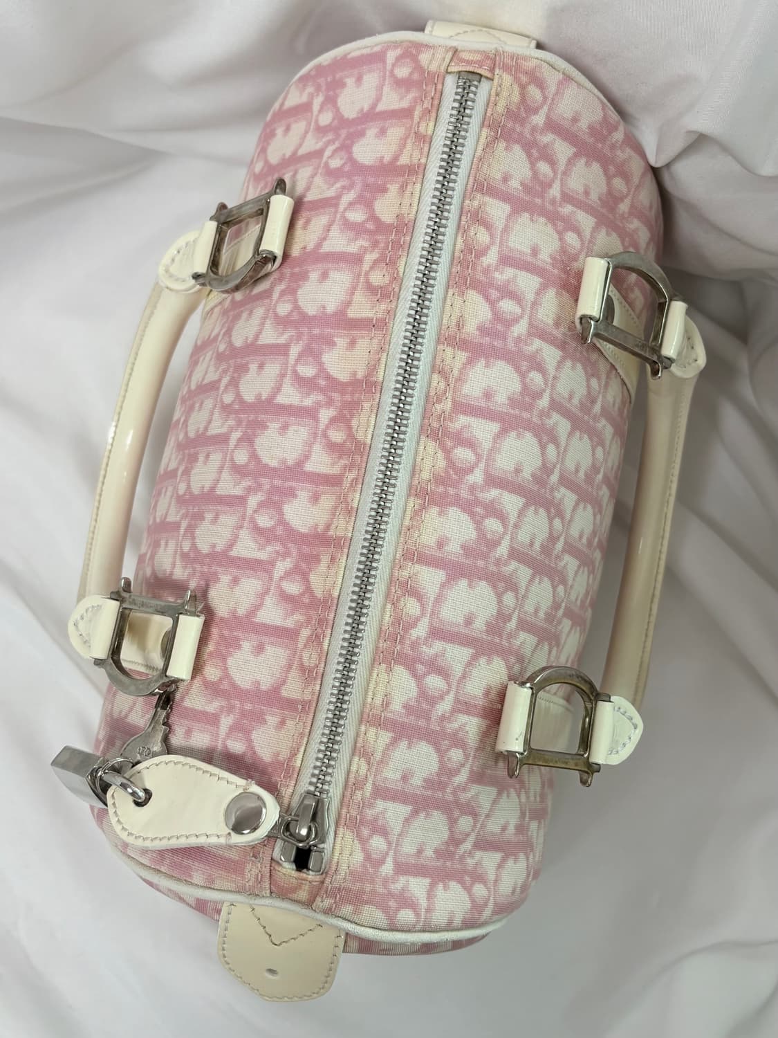 디올 오블리크 볼링백 핑크 상품이미지3