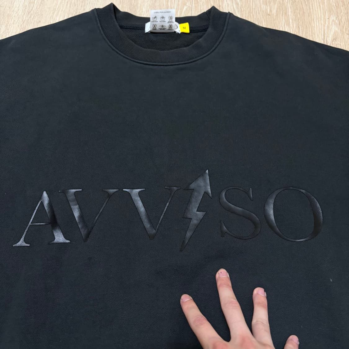 아비쏘 빅로고 라운드 맨투맨 M/95  상품이미지3