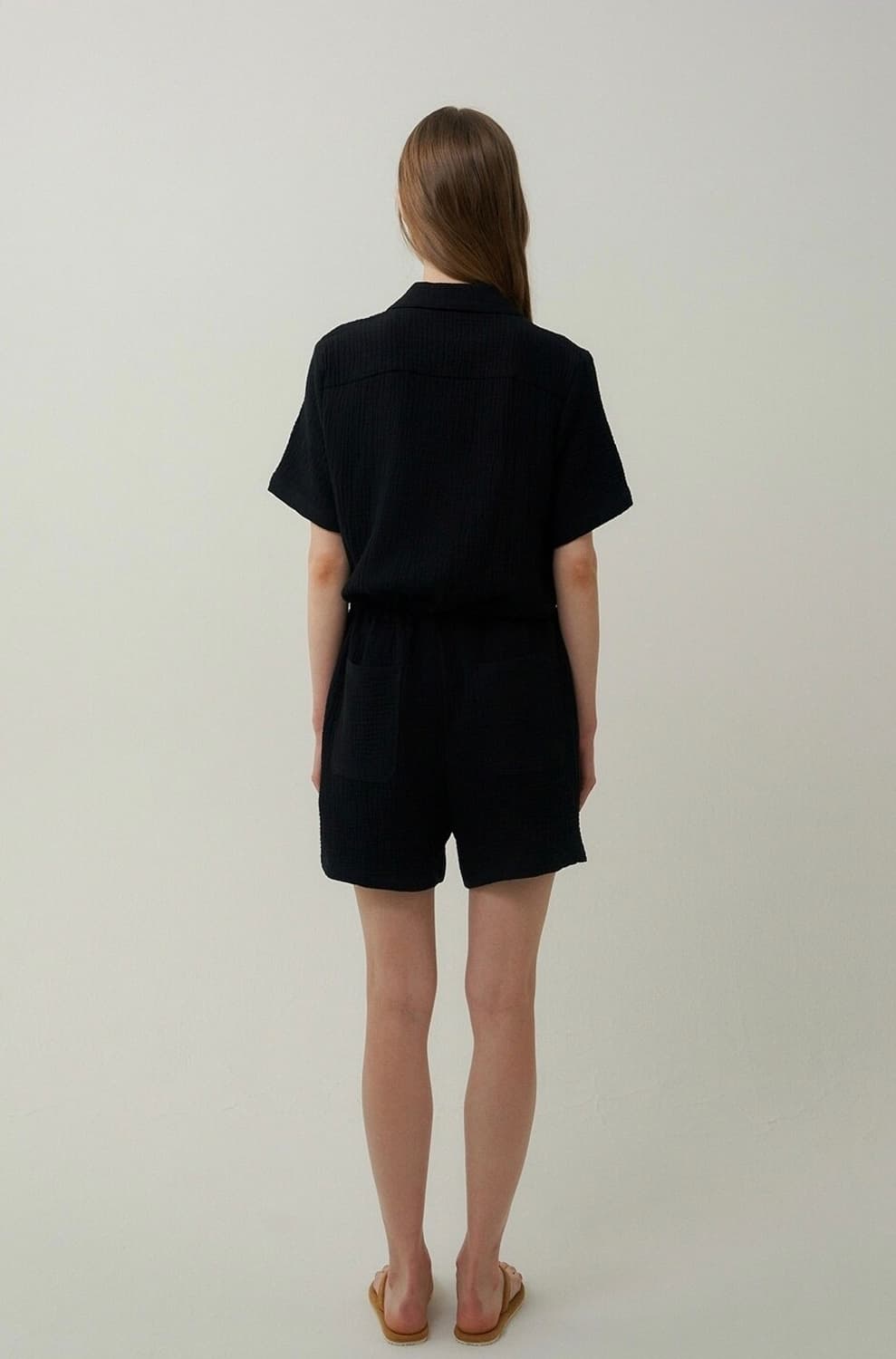 blank03 점프수트 블랙 (M) 상품이미지3
