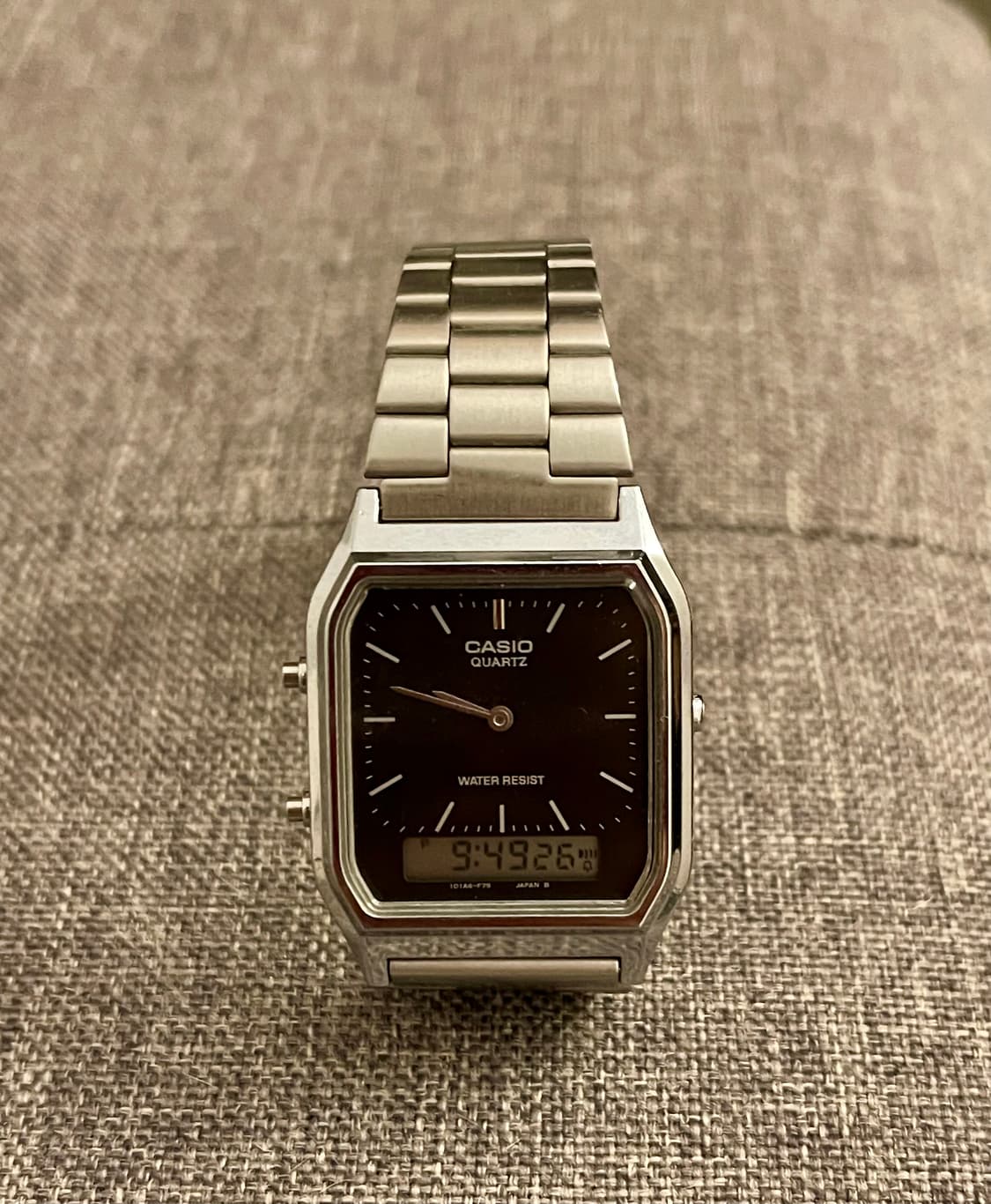 CASIO 카시오 아나디지 AQ-230/실버 블랙  상품이미지1