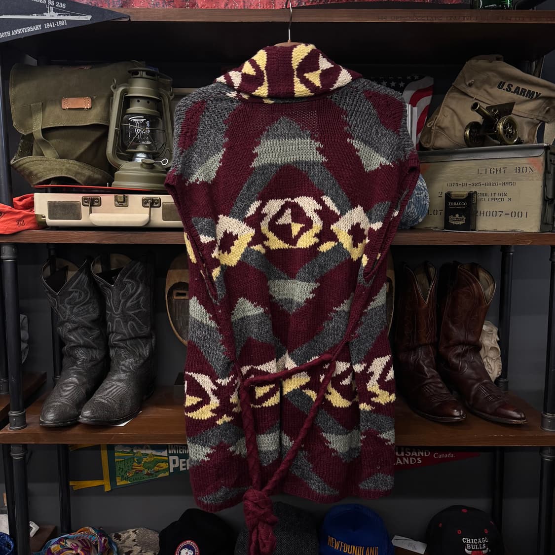 폴로 랄프로렌 신형 네이티브 패턴 벨티드 니트 가디건 N50 상품이미지2