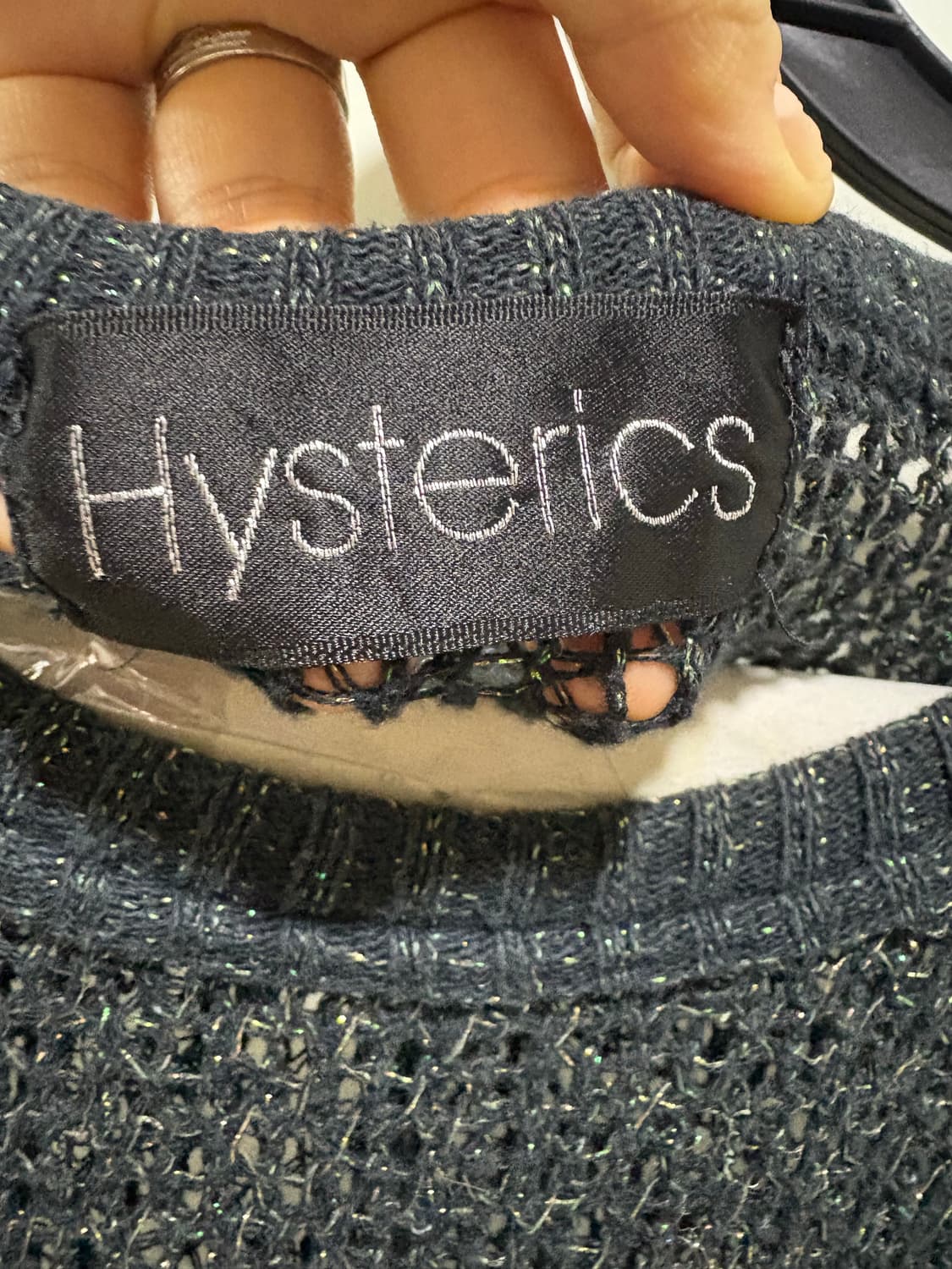 히스테릭 글래머 그물 니트 롱슬리브 상품이미지4